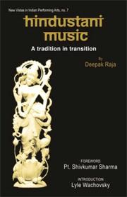 Cover of: Hindustani music: a tradition in transition