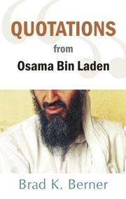 Cover of: Quotations from Osama Bin Laden