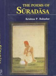 Cover of: Poems of Suradasa by Krishna Bahadur, KRISHNA P. BAHADUR