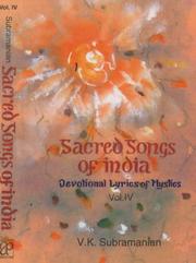 Cover of: Sacred Songs of India: Volume IV