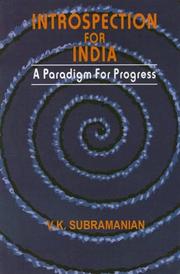 Cover of: Introspection for India: a paradigm for progress