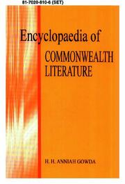 Cover of: Encyclopaedia of Commonwealth literature