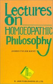 Cover of: Lectures on Homoeopathic Philosophy