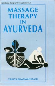 Cover of: Massage therapy in ayurveda