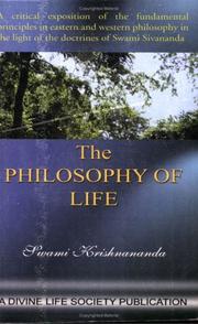 Cover of: The PHILOSOPHY OF LIFE by Krishnananda Swami.