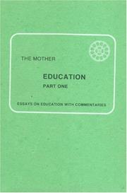 Cover of: Education: Part I