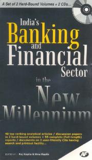 Cover of: India's Banking & Financial Sector in the New Millennium: A set of two Volumes + 2 CD - ROMs