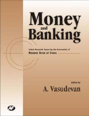 Cover of: Money and Banking: Select Research Papers by Economists of RBI