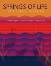 Cover of: Springs of Life: India's Water Resources