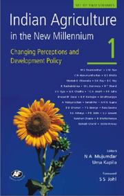 Cover of: Indian Agriculture in the New Millennium: Changing Perceptions and Development Policy