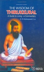 Cover of: The wisdom of Thirukkural by O. R. Krishnaswamy