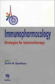 Cover of: Immunopharmacology: Strategies for Immunotherapy