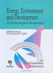 Cover of: Energy, Environment And Development by 