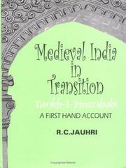 Cover of: Medieval India in transition: Tarikh-i Firoz Shahi : a first hand account