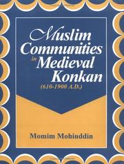 Cover of: Muslim communities in medieval Konkan, 1610-1900