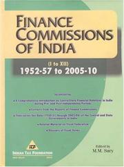 Cover of: Finance Commissions of India, I to XI, 1952-57 to 2005-10