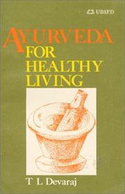 Cover of: Ayurveda for healthy living