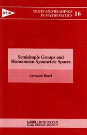 Cover of: Semi-Simple Groups and Symmetric Spaces by Armand Borel