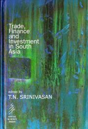 Cover of: Trade, finance, and investment in South Asia