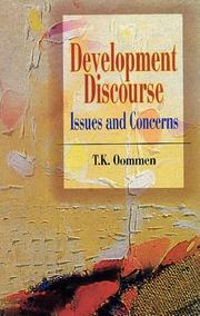 Cover of: Development discourse by Oommen, T. K.