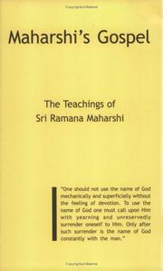 Cover of: Maharshis Gospel: The Teachings Of Sri Raman Maharshi