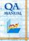 Cover of: QA Manual