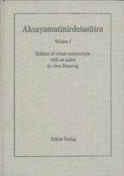 Cover of: Akṣayamatirnirdeśasūtra