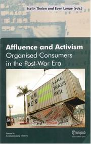 Cover of: Affluence and Activism by Even Lange