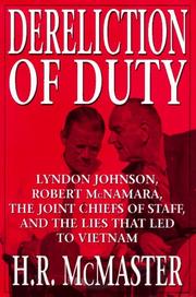 Cover of: Dereliction of duty by H. R. McMaster