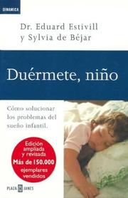 Cover of: Duermete Nino (Dinamica) by Sylvia de Bejar, Eduard Estivill