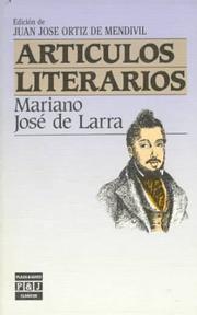Cover of: Artículos literarios