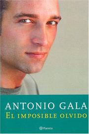 Cover of: El imposible olvido by Antonio Gala