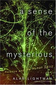 Cover of: A Sense of the Mysterious: Science and the Human Spirit