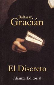 Cover of: El discreto by Baltasar Gracián y Morales