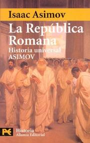 Cover of: La República Romana by Isaac Asimov, Isaac Asimov