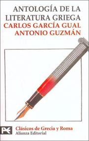 Cover of: Antologia De La Literatura Griega