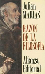 Cover of: Razón de la filosofía by Julián Marías