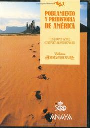 Cover of: Poblamiento y prehistoria de América by Luis Javier Ramos Gómez