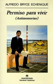 Cover of: Permiso para vivir: antimemorias