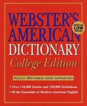 Webster's American dictionary cover