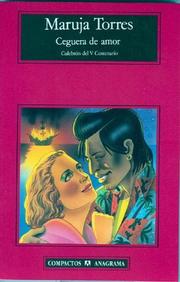Cover of: Ceguera de amor