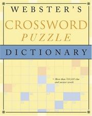 Cover of: Webster's crossword puzzle dictionary.