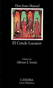 Cover of: El Conde Lucanor by Don Juan Manuel