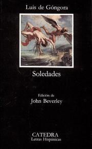 Cover of: Soledades by Luis de Góngora y Argote