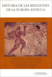 Cover of: Historia de las religiones de la Europa antigua by José María Blázquez ... [et al.].