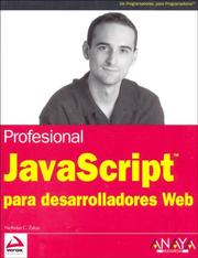 Cover of: Javascript Para Desarrolladores Web/javascript for Web Development (Anaya Multimedia) by Nicholas C. Zakas, Nicholas C. Zakas