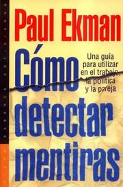 Cover of: Como Detectar Mentiras