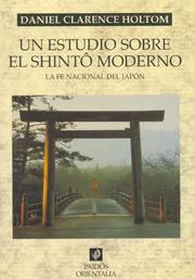 Cover of: Un Estudio Sobre El Shinto by Daniel Clarence Holtom