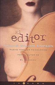 Cover of: El Editor by Thomas William Simpson