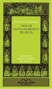 Cover of: Vida de Santo Domingo de Silos. by Berceo, Gonzalo de
